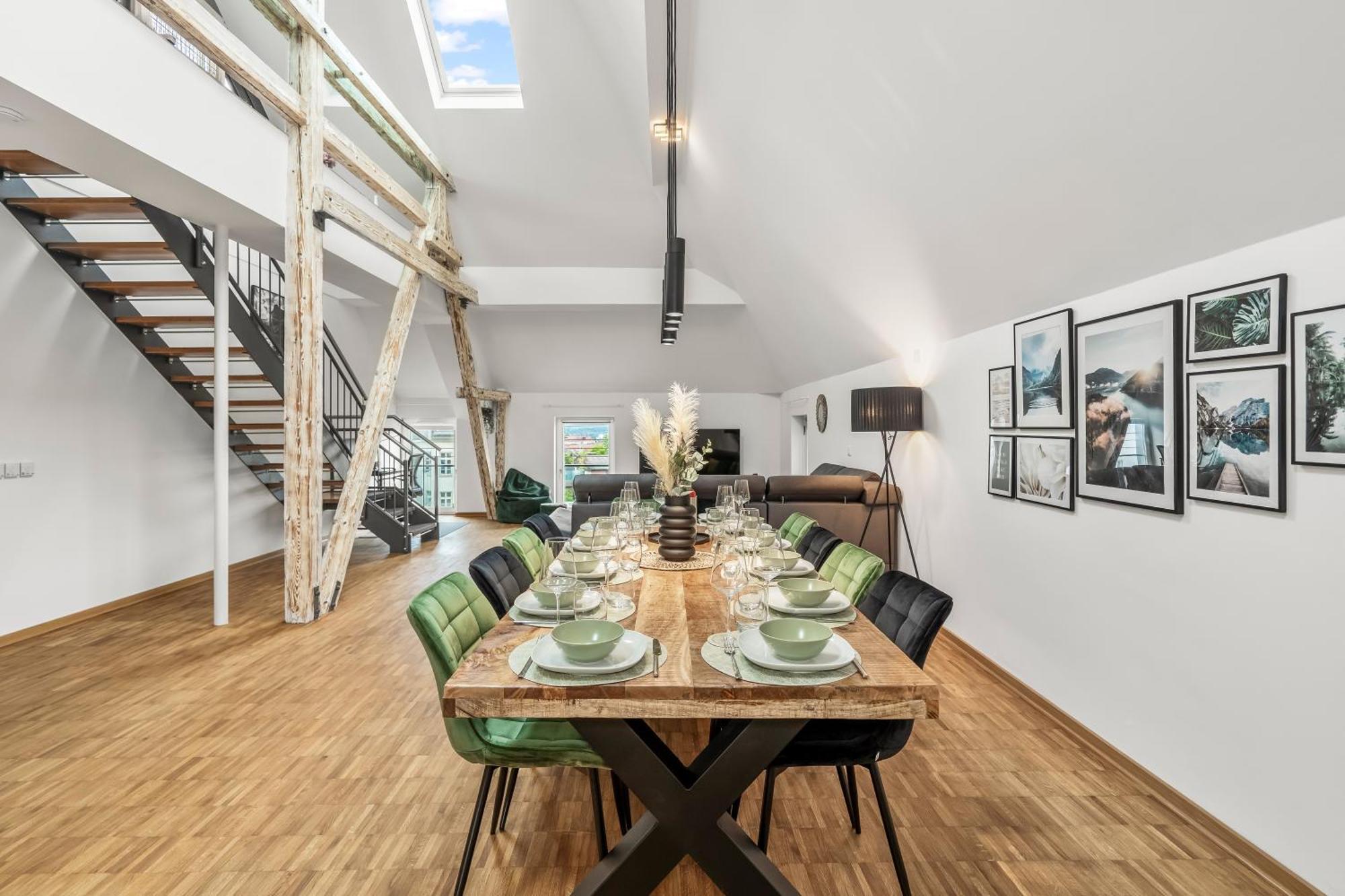 شقة Dnd Design Loft I 170Qm I Parken I Balkon I Workstation I Netflix I Kaffee I Waschmaschine I Trockner I Xbox I Ausblick فورتسبورغ المظهر الخارجي الصورة